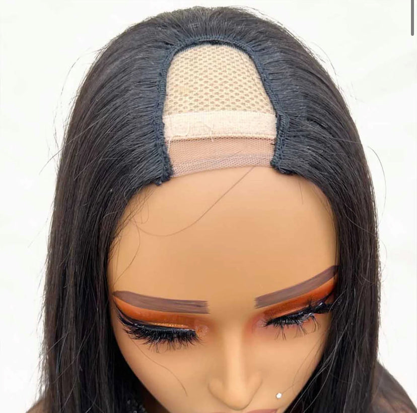Burmese Hair U part Straight Wig 200%