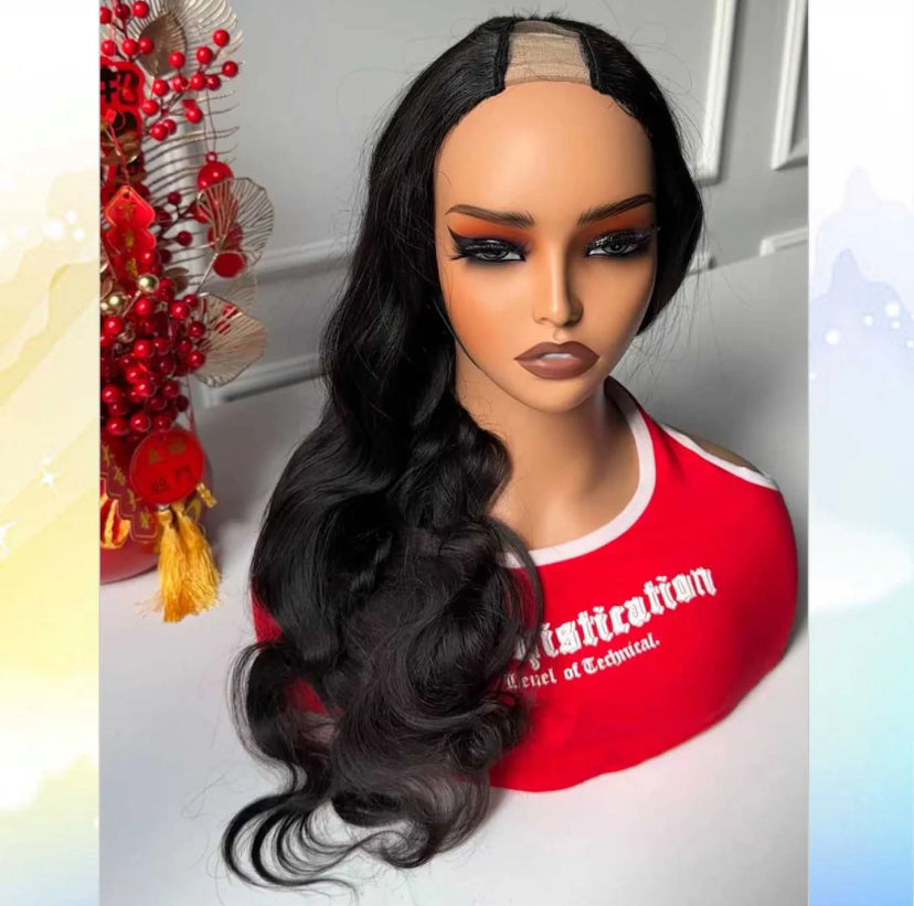 Burmese Hair U part Body Wave Wig 200%