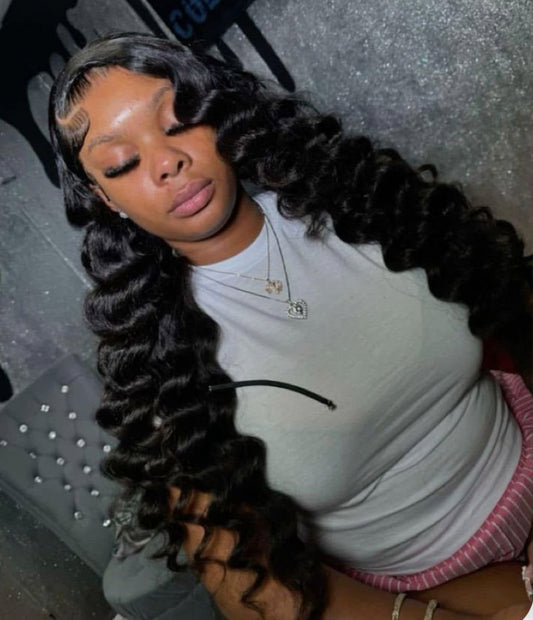200% Desnity Burmese Loose Wave 13x4,13x6 Frontal HD Lace Wig
