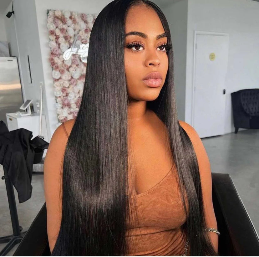 200% Density Burmese Straight 4x4 5x5 6x6 Closure HD Lace Wig