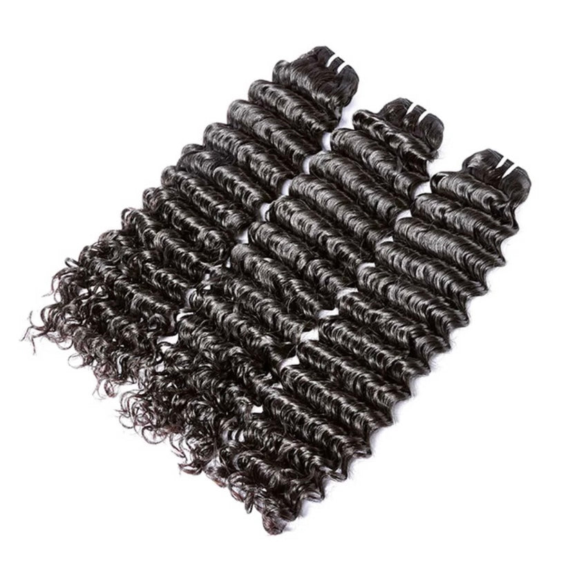 Burmese Deep Wave 3 Bundles 100% Virgin Human Hair