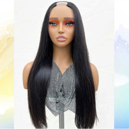 Burmese Hair U part Straight Wig 200%