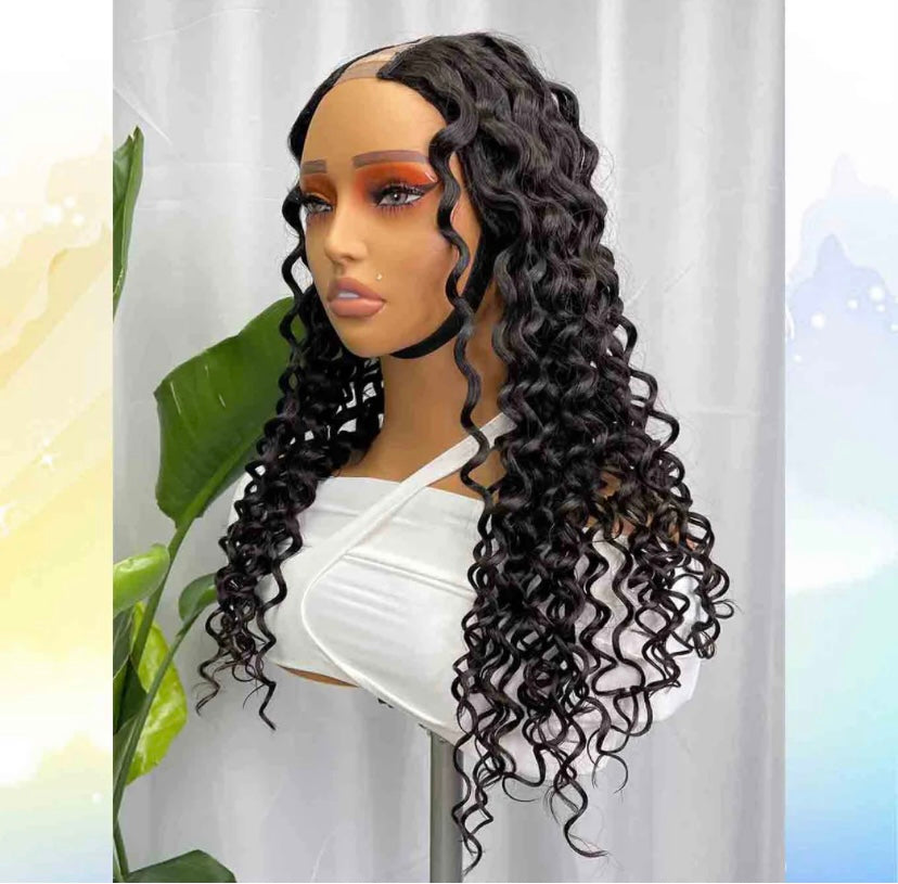 Burmese Hair U part Water Wave Wig 200%