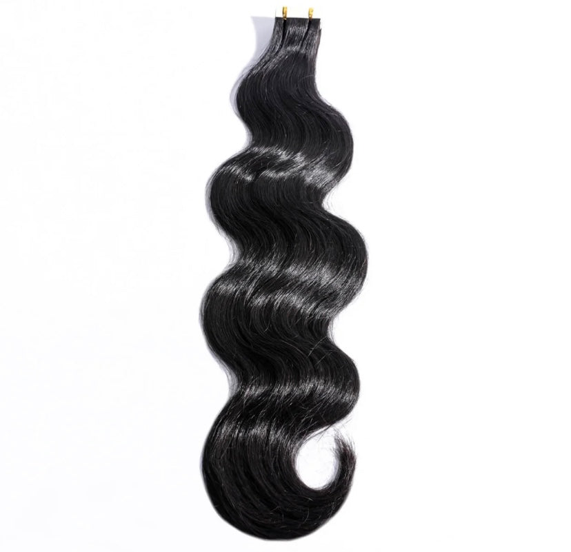 Burmese Hair Body Wave Tape Ins Extensions for Black Hair Human Hair Extensions 100g/ 40Pcs