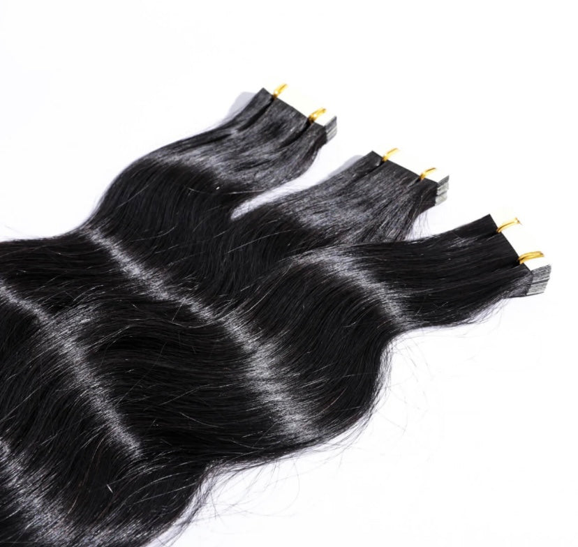 Burmese Hair Body Wave Tape Ins Extensions for Black Hair Human Hair Extensions 100g/ 40Pcs